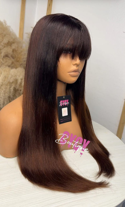 Frange closure Virgin Hair deux tons – Cycy Boutique